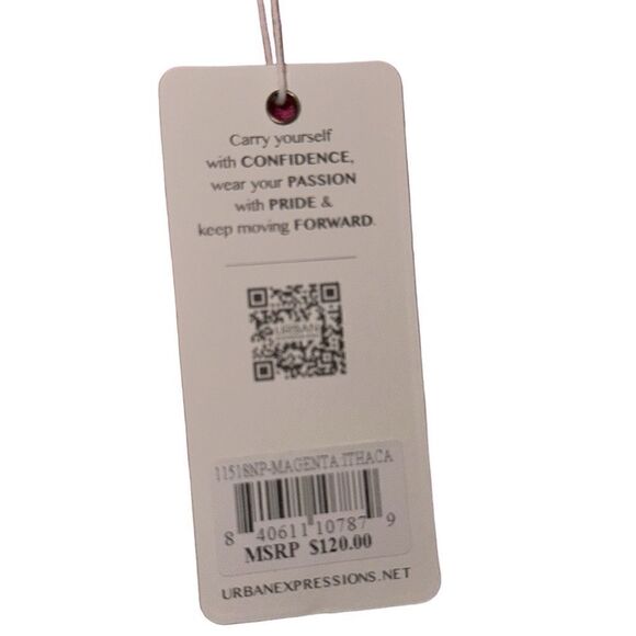 NWT URBAN EXPRESSIONS Ithaca Woven Neoprene Tote - Picture 5 of 5